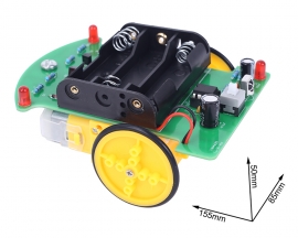 DIY Infrared Remote Control Car Kit, C51 Microcontroller Electronic Assembly and Soldering DIY Kits